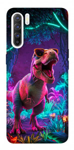 Чехол Neon dino для Oppo Reno 3
