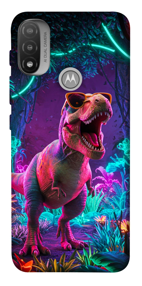 Чехол Neon dino для Motorola Moto E20