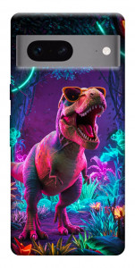 Чохол Neon dino для Google Pixel 7