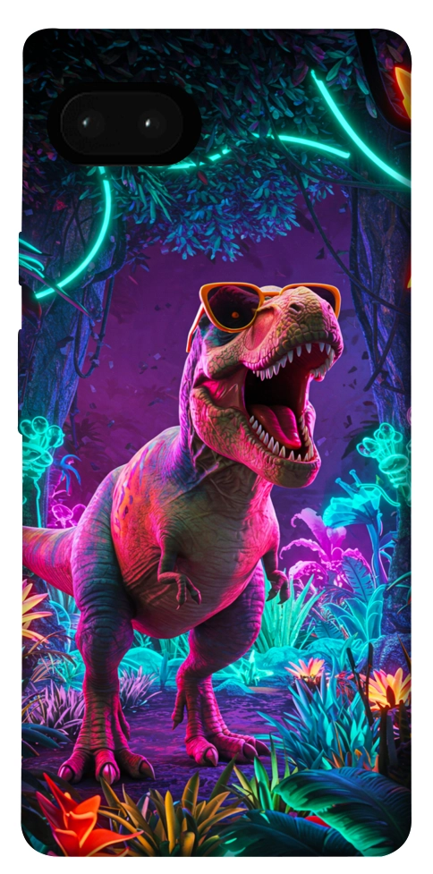 Чохол Neon dino для Google Pixel 7A