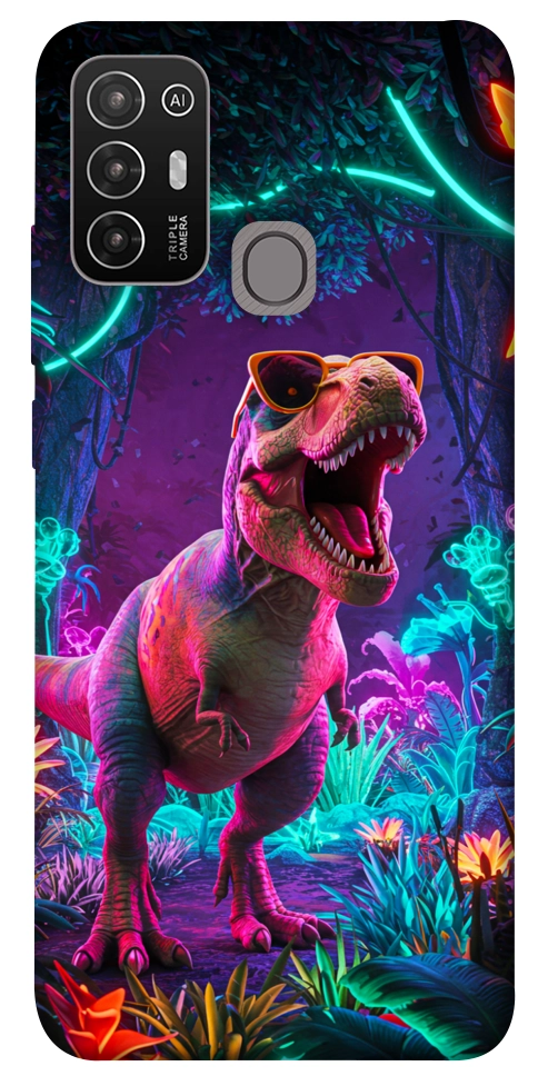 Чехол Neon dino для ZTE Blade A52