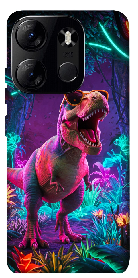 Чехол Neon dino для Tecno Spark Go 2023