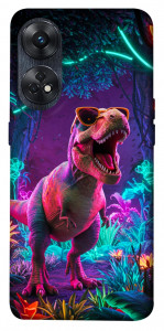 Чохол Neon dino для Oppo Reno 8 T 4G