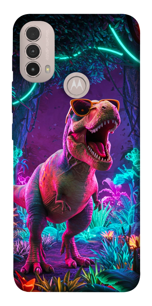 Чехол Neon dino для Motorola Moto E30