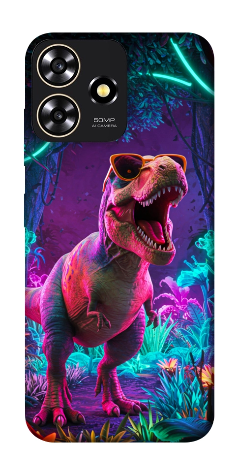 Чехол Neon dino для ZTE Blade A73 4G