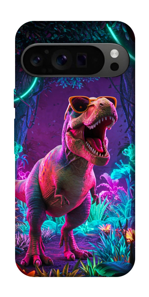 Чехол Neon dino для Google Pixel 9 Pro