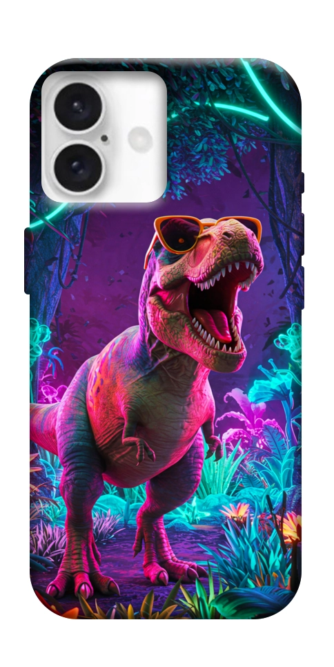 Чехол Neon dino для iPhone 16