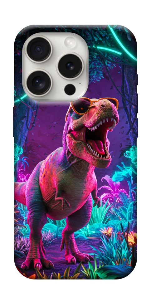 Чохол Neon dino для iPhone 16 Pro Max