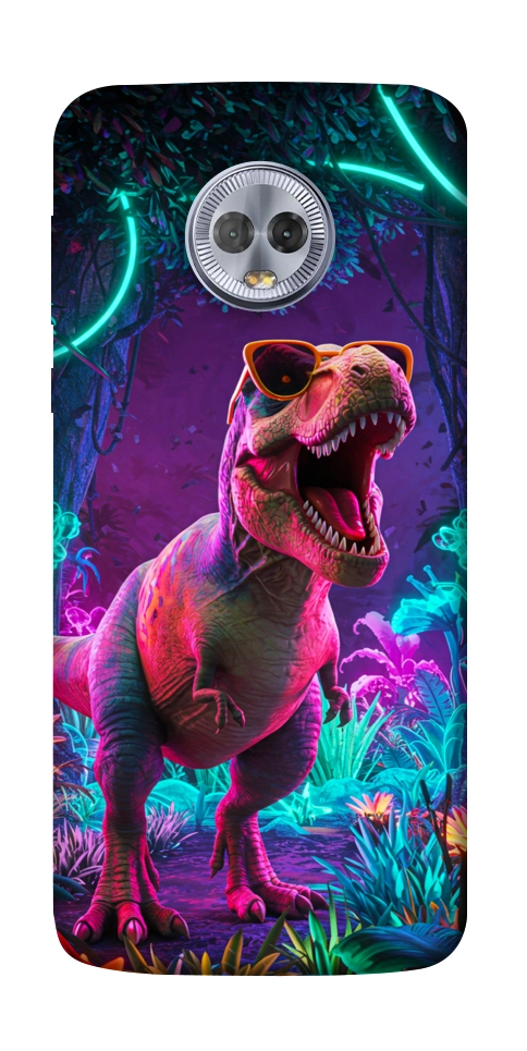 Чехол Neon dino для Motorola Moto G6 Plus