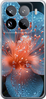 Чехол для Xiaomi 15 Pro Роса на цветке (Фіолетовий)
