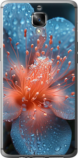 Чехол для OnePlus 3 Роса на цветке (Фиолетовый)