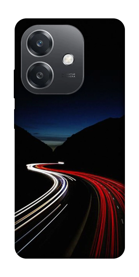 Чохол Червоно-біла дорога для Oppo A3 4G