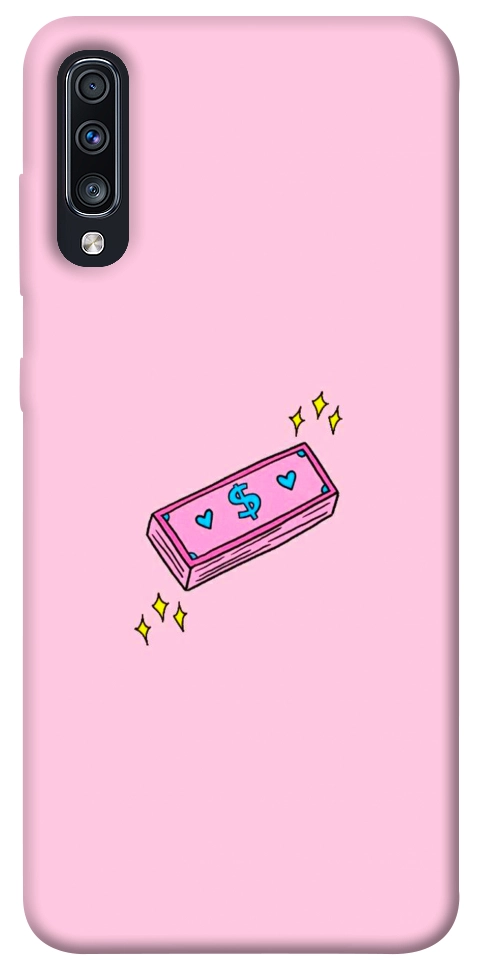 Чохол Simple pink money для Galaxy A70s