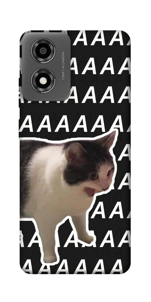 Чехол Сat screaming для Motorola Moto E14