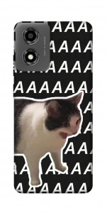 Чехол Сat screaming для Motorola Moto E14