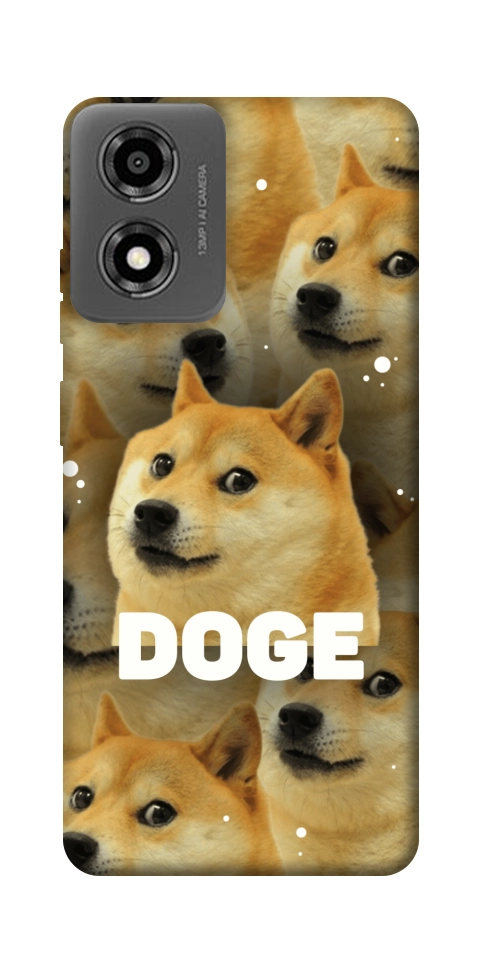 Чехол Doge pattern для Motorola Moto E14