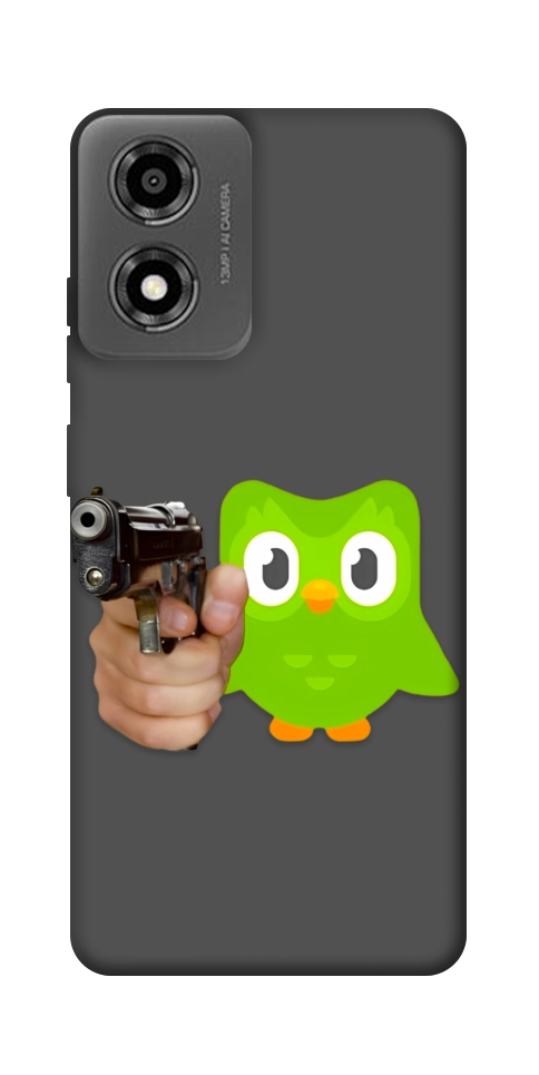 Чехол Duolingo meme для Motorola Moto E14