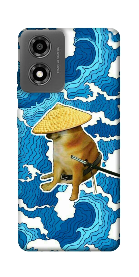 Чохол Sad dog samurai для Motorola Moto E14