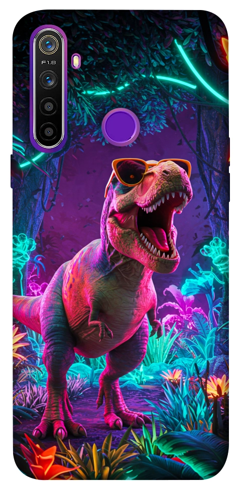 Чохол Neon dino для Realme 5
