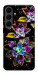 Чехол Flowers on black для Galaxy S25 FE