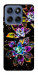 Чехол Flowers on black для Motorola Edge 60 Fusion