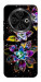 Чехол Flowers on black для TECNO Spark 30C (KL5n)