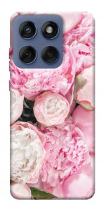 Чехол Pink peonies для Motorola Edge 60 Fusion