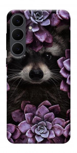 Чехол Енот в цветах для Galaxy S25 FE