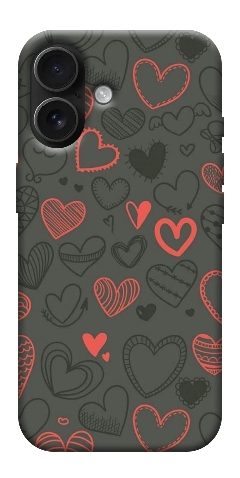 Чехол Милые сердца для iPhone 17