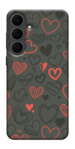 Чехол Милые сердца для Galaxy S25 FE