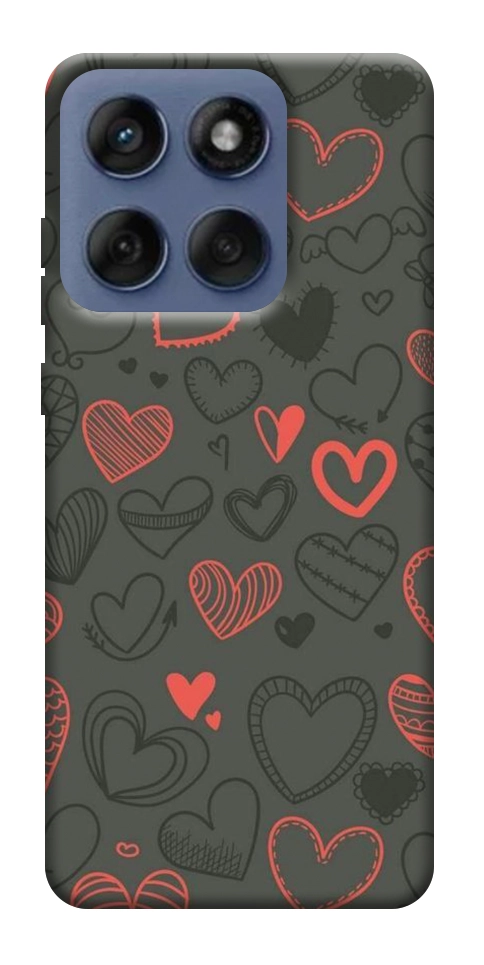 Чехол Милые сердца для Motorola Edge 60 Fusion