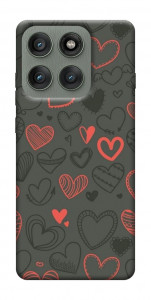 Чехол Милые сердца для Motorola Edge 60 Pro