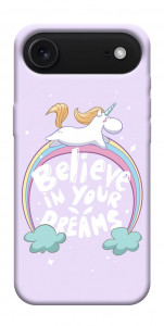 Чехол Believe in your dreams unicorn для iPhone 17 Air