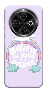 Чохол Believe in your dreams unicorn для TECNO Spark 30C (KL5n)