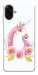 Чехол Единорог с цветами для Galaxy A07
