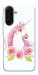 Чехол Единорог с цветами для Galaxy A17 5G