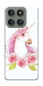 Чохол Єдиноріг з квітами для Motorola Edge 60 Pro