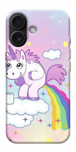 Чехол Единорог с радугой для iPhone 17
