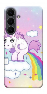 Чехол Единорог с радугой для Galaxy S25 FE