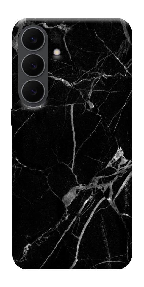 Чехол Черный мрамор для Galaxy S25 FE