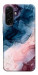 Чехол Розово-голубые разводы для Galaxy A17 5G