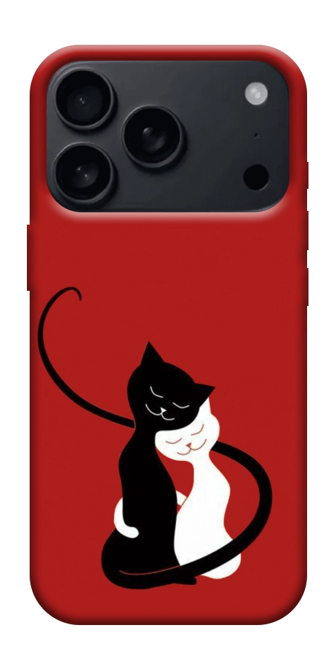 Чехол Влюбленные коты для iPhone 17 Pro Max