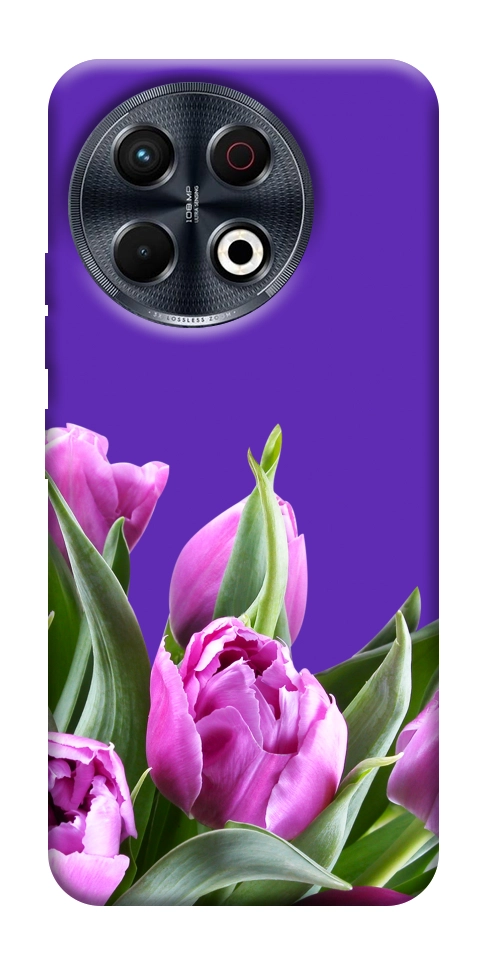 Чохол Тюльпани для TECNO Spark 30 Pro (KL7)