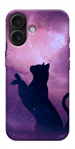 Чехол Кот и бабочка для iPhone 17