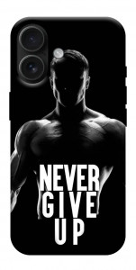 Чехол Never give up для iPhone 17
