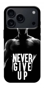 Чехол Never give up для iPhone 17 Pro Max