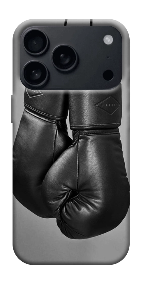 Чехол Черные боксерские перчатки для iPhone 17 Pro Max