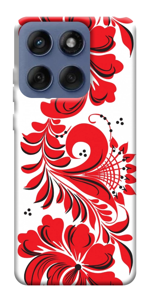 Чохол Червона вишиванка для Motorola Edge 60 Fusion