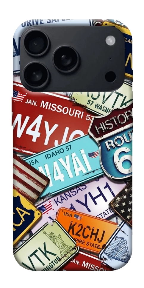 Чехол License plate для iPhone 17 Pro Max