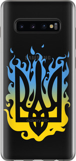Чохол для Samsung Galaxy S10 Plus Герб v1 (Жовтий)